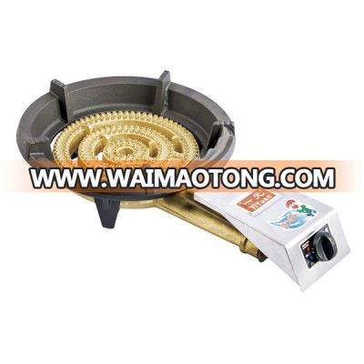 High quality low pressure three-ring fire gas stove for home,hotel and restaurant.